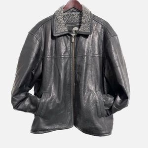 Weatherproof Garment Company vintage distressed leather jacket.